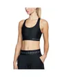 Brassière de sport femme ARMOUR MID KEYHOLE BRA Noir