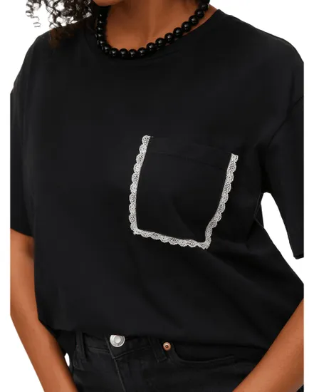 T-Shirt Femme Jumbo Dentelle