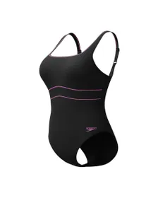 Maillot de bain Femme ECO NEW CONTOUR ECLIPSE 1P BLA/PIN Noir