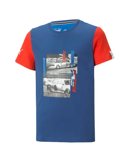 T-shirt manchees courtes Enfant JR BMW MMS CAR TEE Bleu