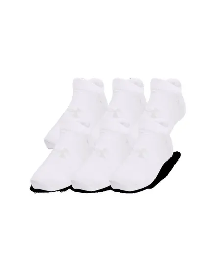 Lot de 6 paires de Socquettes Enfant UA YTH ESSENTIAL NO SHOW 6PK Blanc