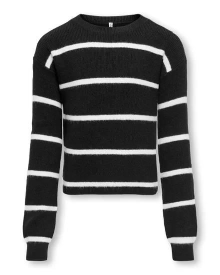 KOGFRANCA SHORT L/S STRIPE KNT NOOS