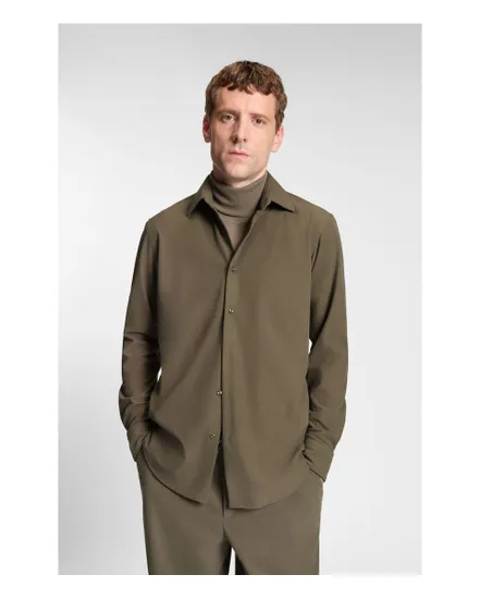 Chemise Homme P-JOE KENT-C1-222 Brun Clair