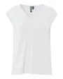 T-shirt Femme Dentelle Col V Noir