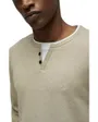 Pullover Homme Knit Henley Col Jersey