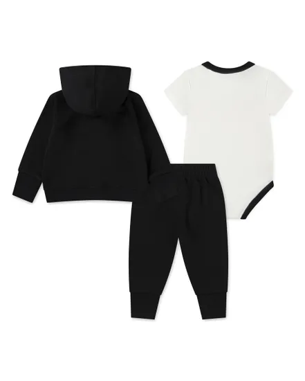 Ensemble de survetement + body Bébé NKN SUSTAINABLE 3PC FZ SET Noir