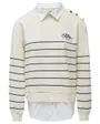 Sweat Femme Stripped Twofer Sweatshirt