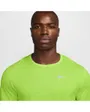 T-shirt Homme M NK DF BREATHE MILER SS TOP Vert