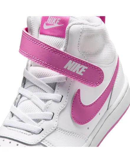 Chaussures Fille COURT BOROUGH MID 2 (GS) Blanc