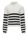 KOGFRANCA HALF ZIP L/S STRIPE KNT NOOS