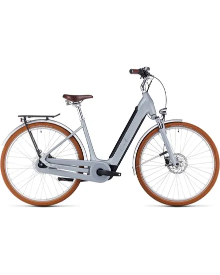 Vélo électrique urbain Femme ELLA CRUISE HYBRID 500 Gris