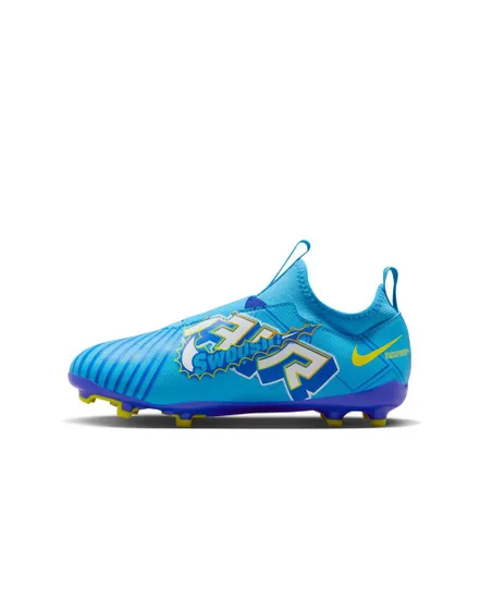 Crampons de football Enfant JR ZOOM VAPOR 15 ACAD KM FG/MG Bleu