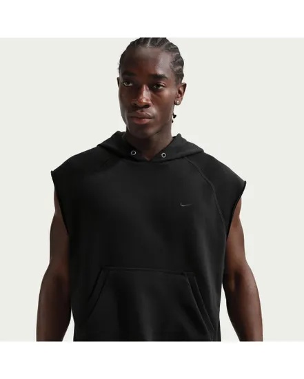 Sweat sans manche Homme M NK DF NAC FLC SLVLS HOODIE Noir