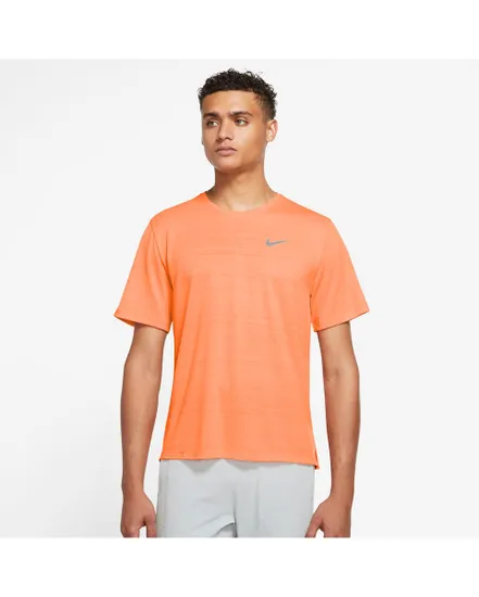 T-shirt manches courtes Homme M NK DF MILER TOP SS Orange