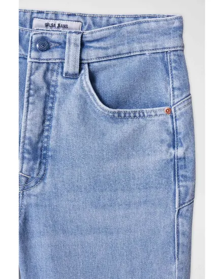 Jean Femme GLAMOUR CROP SLIM BL Bleu