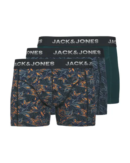 1 lot de 3 caleçons Homme JACMAXWELL TRUNKS 3 PACK SN Bleu