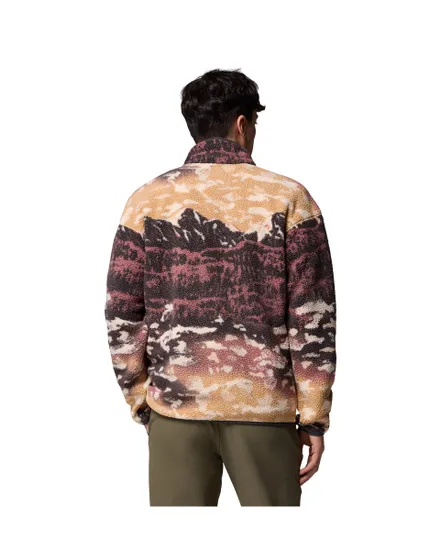 Polaire Homme HELVETIA II PRINTED HALF SNAP FLEECE Marron