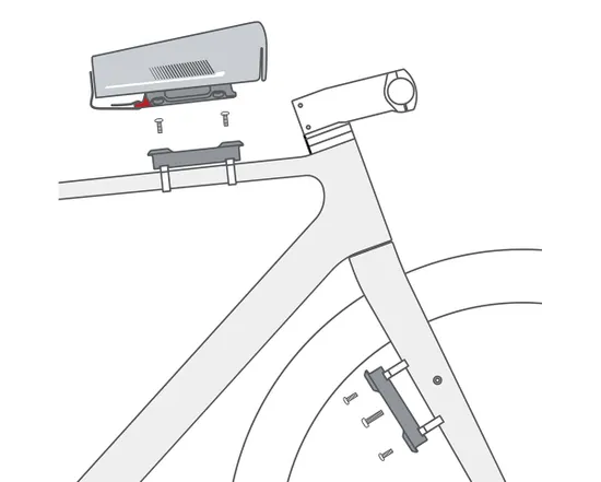 Adaptateur pour sacoche de cadre/fourche DUO UNIFIT Noir