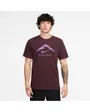 T-shirt Homme M NK DF TEE TRAIL LOGO Bordeaux