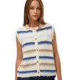 Gilet Femme Vmkira Sl O Neck Stripe