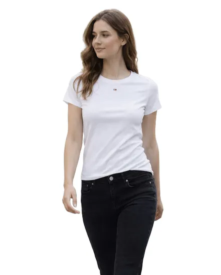 T-Shirt Femme TJW Slim Essential Rib SS Ext