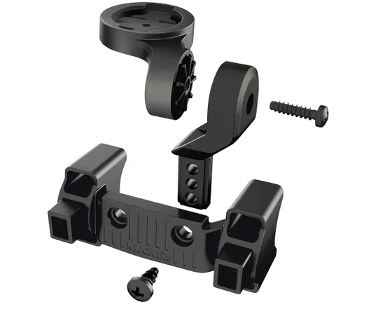 Support de GPS Garmin combinable avec support de panier au guidon Noir