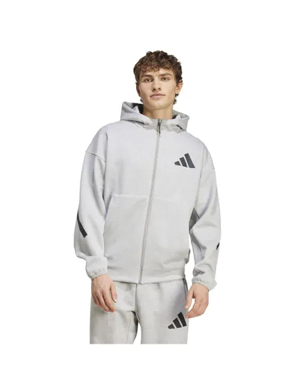 Sweat zip à capuche Homme M Z.N.E. FZ Gris