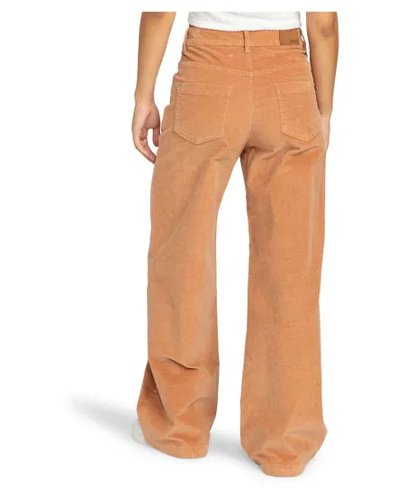 Pantalon evasé en velour Femme SURF ON CLOUD CORD STRETCH Orange