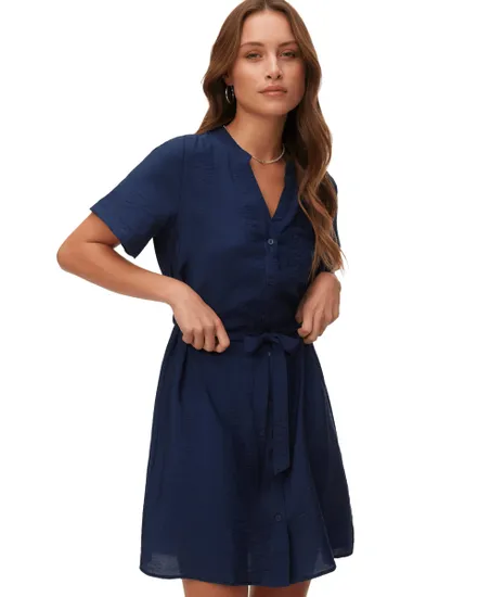 Robe Chemise Femme Josie Short Detail