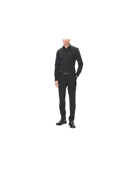 Chemise Homme Slim Essential Poplin Noire