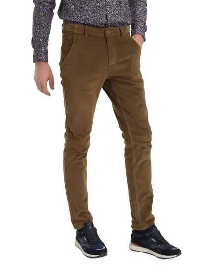 Pantalon Chino Homme Signature Velours Côtelé