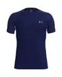 T-shirt manches courtes Homme UA RUSH EMBOSS SS Bleu