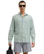 Chemise Homme JJESUMMER LINEN BLEND SHIRT L/S SN