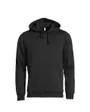 Sweatshirt à capuche Unisexe BASIC HOODY Noir