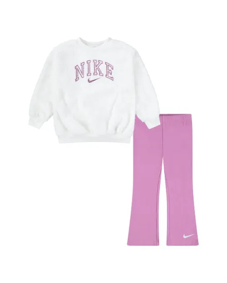 Ensemble enfant Jeune enfant NKG SWOOSH SPIRIT CREW LEGGING Rose