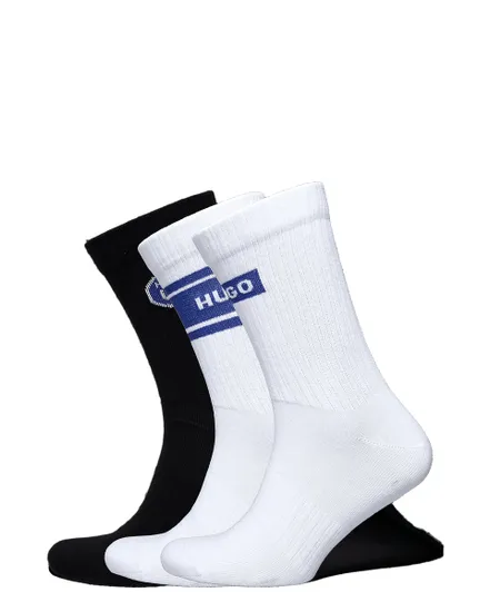 Lot De 3 Paires De Chaussettes Homme HUGO Blue Design