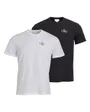 Lot de 2 t-shirts Homme SS 30S CLASSIC MICRO MONOLOGO TE Noir