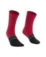 Chaussettes Unisexe AKSIUM MID Rouge Grenat/Noir