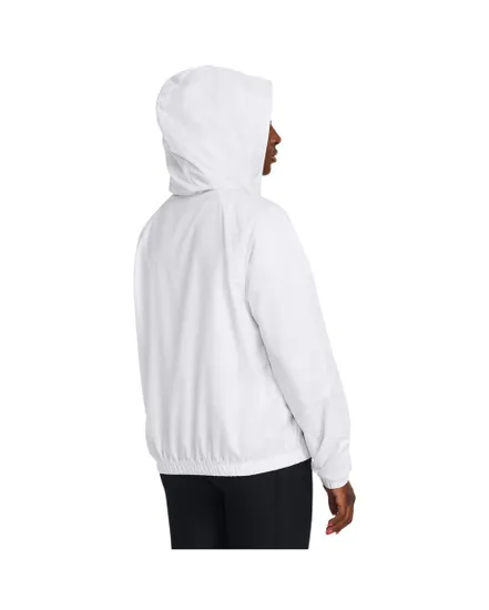 Veste à capuche zippée Femme UA RIVAL SPORT WINDBREAK JKT Blanc