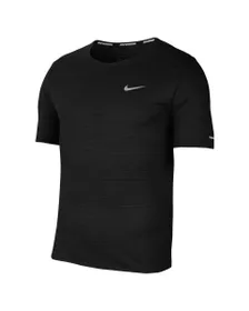 T-shirt de running homme M NK DF MILER TOP SS Noir