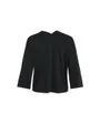 Cardigan manches 3/4 Femme VILUXI 3/4 KNIT CARDIGAN/LS Noir