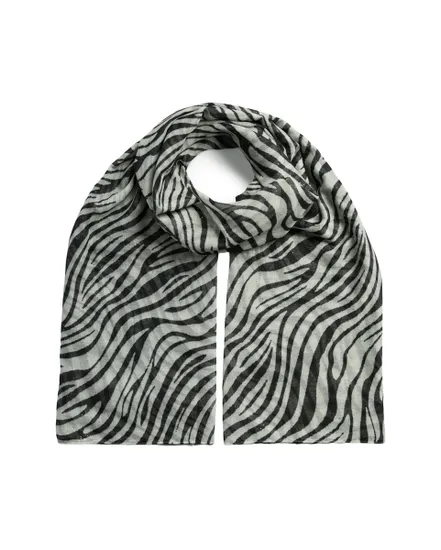 Écharpe Longue Femme Pailletées Noir Blanc