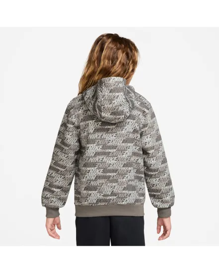 Sweat Junior garcon K NSW CLUB FLC PO HDY AOP Gris