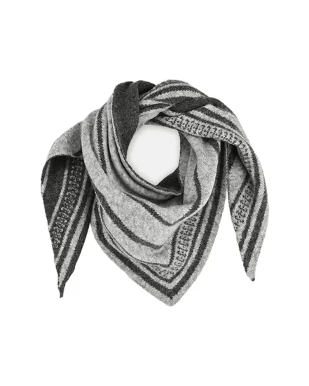 Écharpe Femme VICALLIS JACQUARD KNIT SCARF/EF Gris Foncé