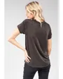 T-shirt manches courtes Femme GLOWY TO W Noir