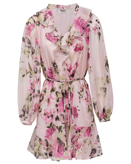 Robe Femme A-Line Avec Volants Et Ceinture Salsa