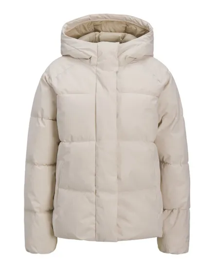 Doudoune à capuche Femme JXGLOBAL PUFFER JACKET OTW ACT Beige