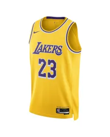 Maillot de basket Homme Los Angeles Lakers Icon Jaune