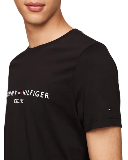 T-shirt col rond Homme CORE TOMMY LOGO TEE Noir