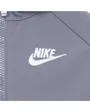 Veste zip à capuche Enfant NKN FUTURA SOFTSHELL Gris